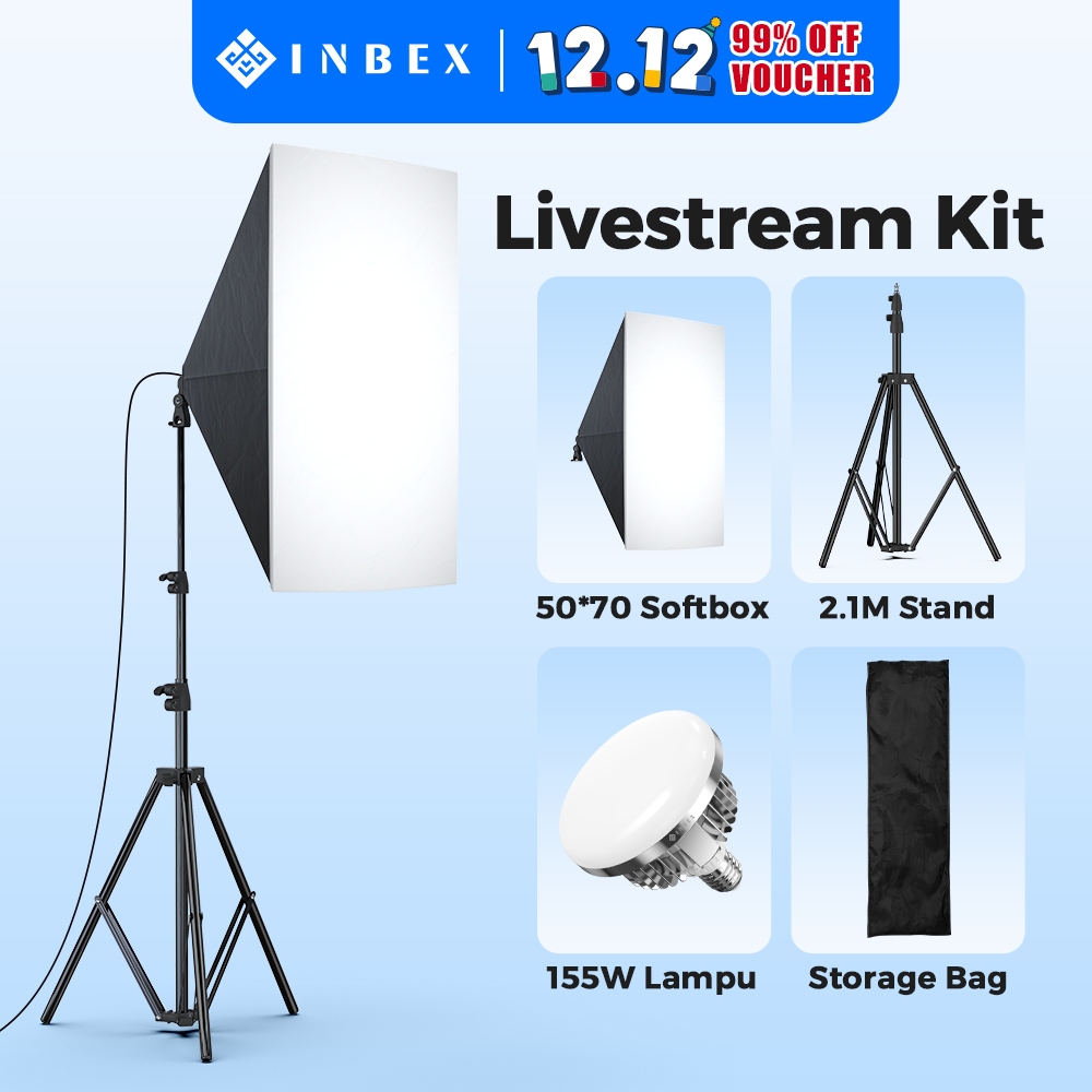 Jual Live Inbex Softbox Photography Lighting Kit W K Video