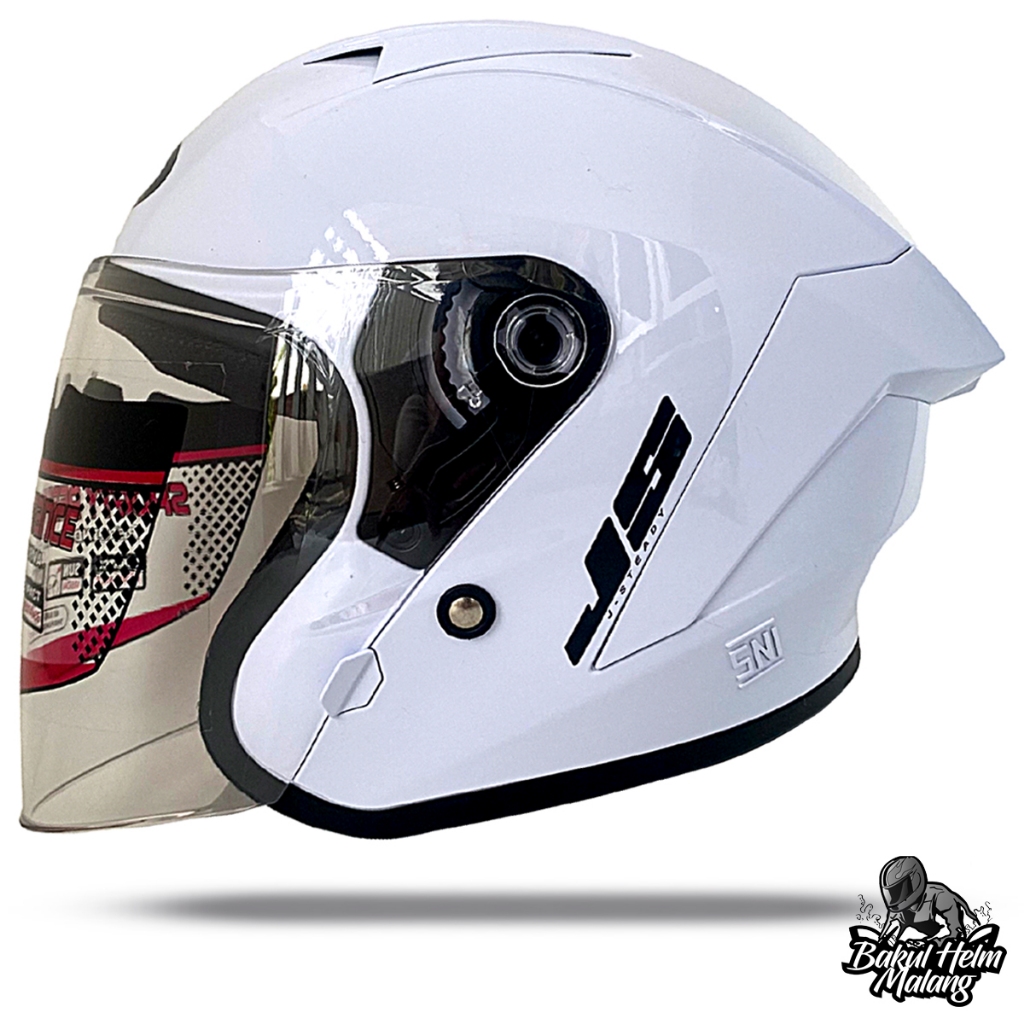 Jual Helm Half Face Js Rr Single Visor Original Sni Shopee Indonesia