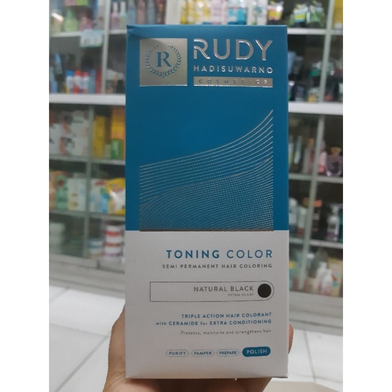 Jual Rudy toning color Natural black | Shopee Indonesia
