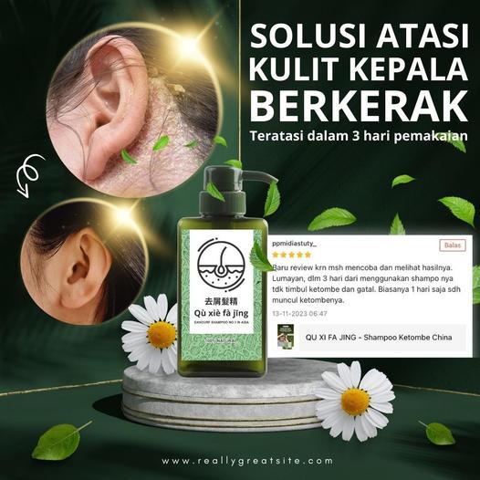 Jual QU XI FA JING Anti Ketombe Bersisik Dermatitis Seboroik Shampoo