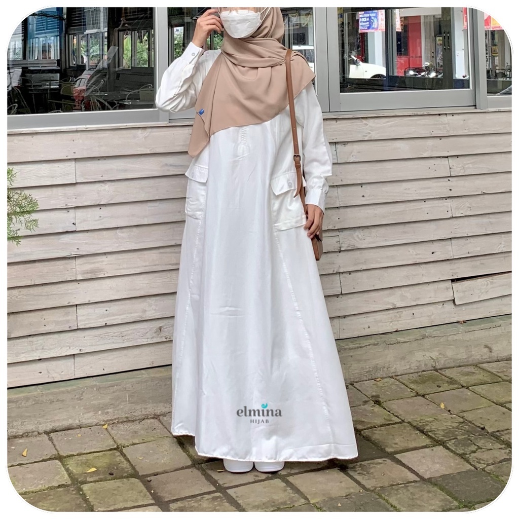 Jual Gamis Corduroy Gamis Polos Gamis Busui Friendly Halimah series by ...