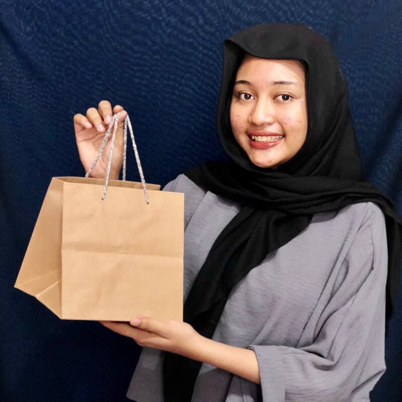 Jual Tas Kado Paperbag Polos Coklat Paper Bag Polos Murah Warna Coklat