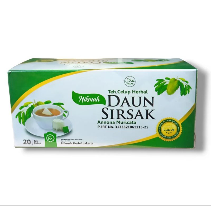 Jual TEH CELUP DAUN SIRSAK / TEH HERBAL / TEH SIRSAK ISI 20 TEH ...