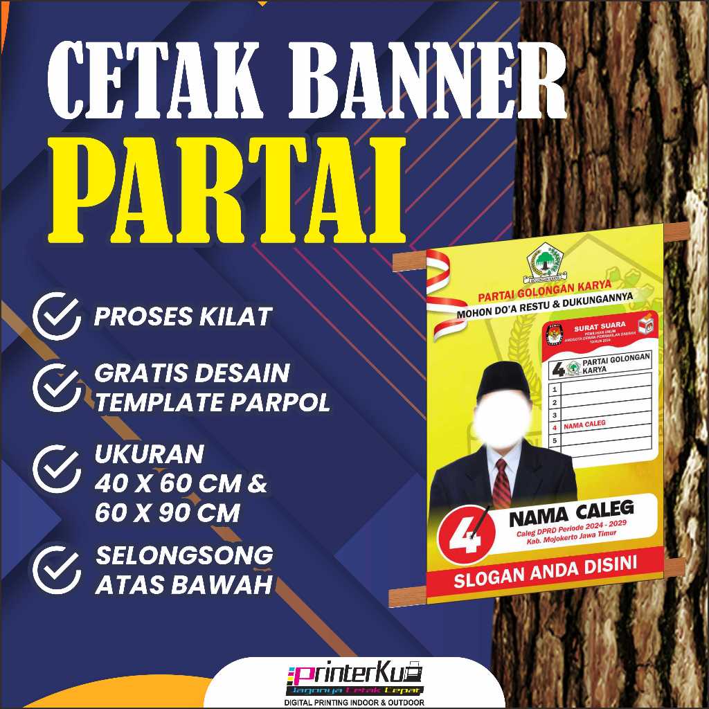 Jual Spanduk Caleg Spanduk Pemilu Banner Caleg Shopee