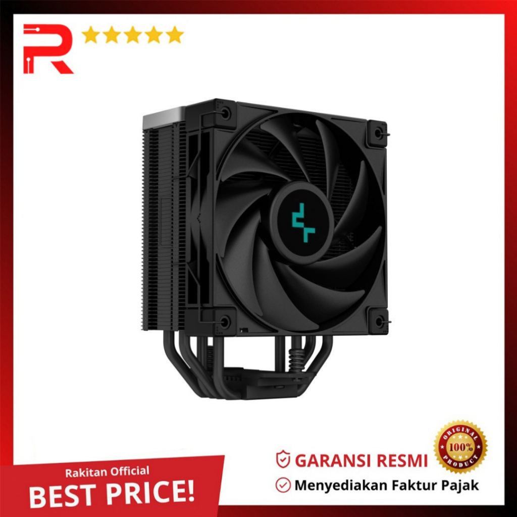 Jual CPU Cooler Deepcool AK400 Zero Dark 4 heat pipe tower LGA 1700 ...