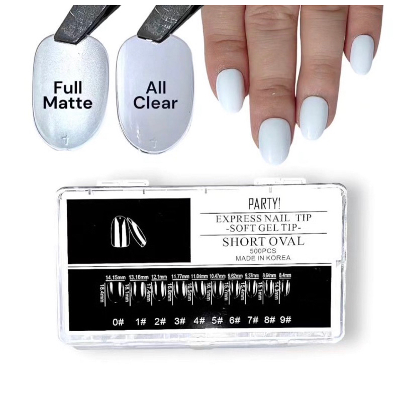 Jual PARTY! SOFT TIP EXTENTION OVAL, ALMOND, SQUARE, COFFIN | Shopee ...