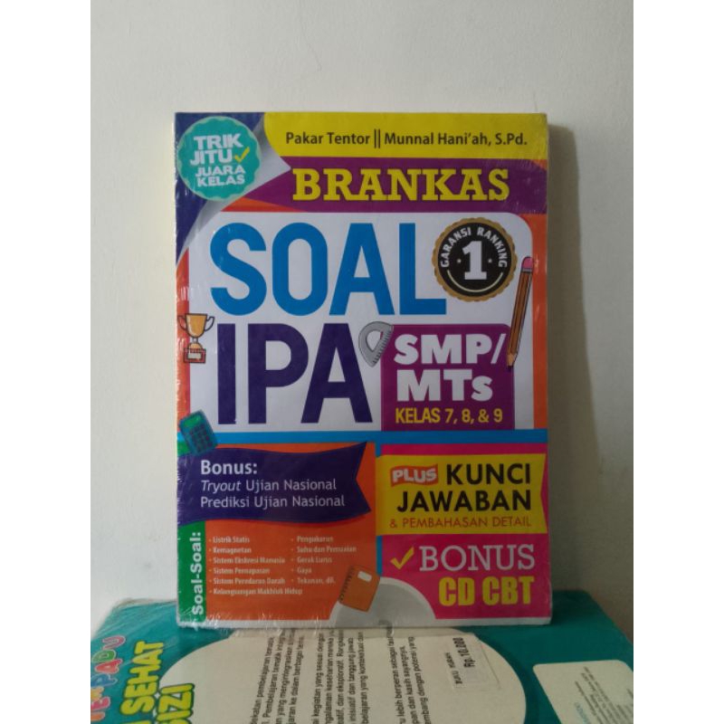 Jual Buku BRANKAS SOAL IPA Untuk SMP/MTs Kelas 7,8, & 9 + KUNCI JAWABAN ...