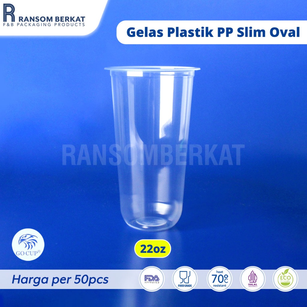 Jual Gelas Plastik Pp Plastic Cup Slim Oval Berbagai Macam Ukuran Shopee Indonesia 8593