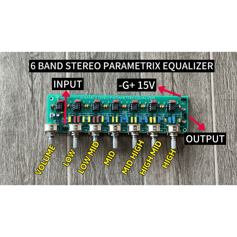 Jual kit 6 band stereo parametrix equalizer | Shopee Indonesia