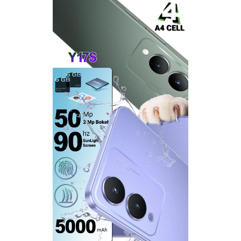 Vivo Y17S 4G 6GB 128GB Glitter Purple