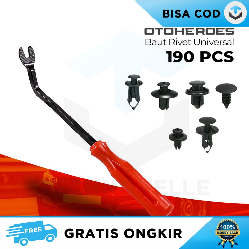 Jual KLIP BAUT MOBIL SET RIVET RV031 OTOHEROES PERAPIH KABEL PIN ...