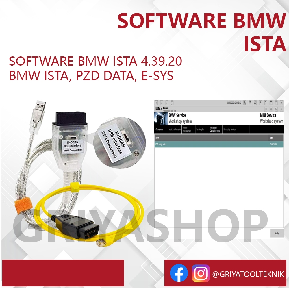 Jual BMW ISTA 4.39.20 INPA K+DCAN Diagnostic | Shopee Indonesia