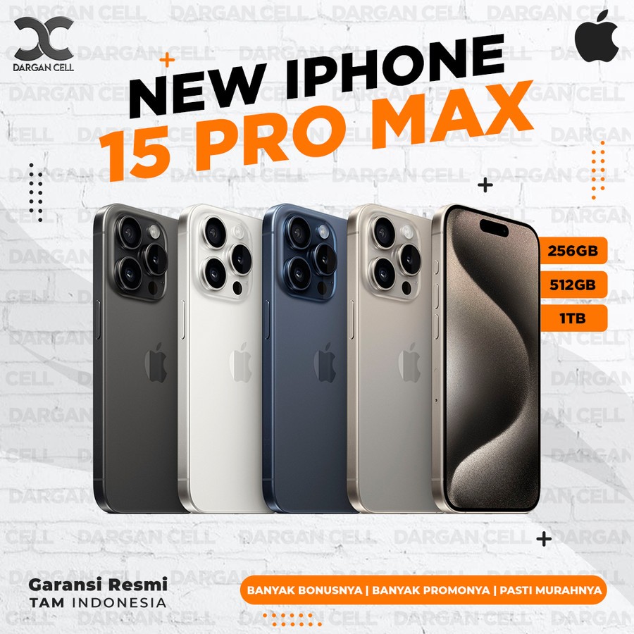 Jual IPHONE 15 PRO MAX 256GB 512GB 1TB GARANSI RESMI | Shopee Indonesia