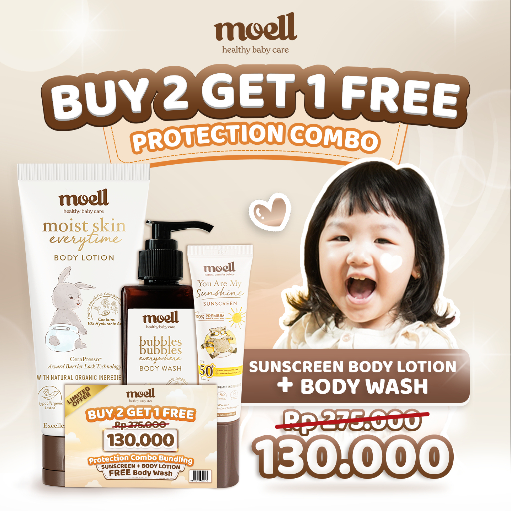 Jual MOELL NOURISH HAIR LOTION SHAMPOO BODY WASH BODY LOTION