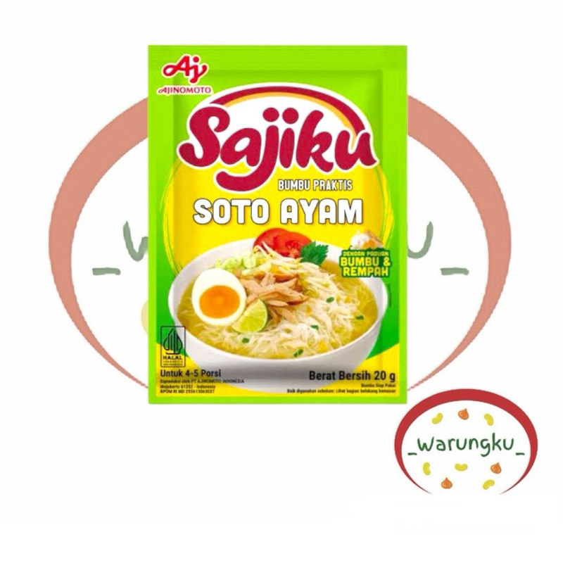 Jual SAJIKU Bumbu RACIK Praktis Ajinomoto ANEKA RASA | Shopee Indonesia