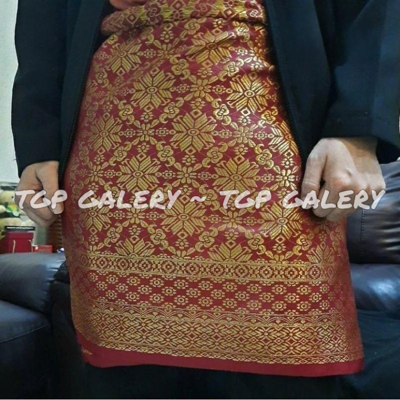 Jual Sarung Songket Bapak Sampin Songket Pria Melayu Sampin Songket