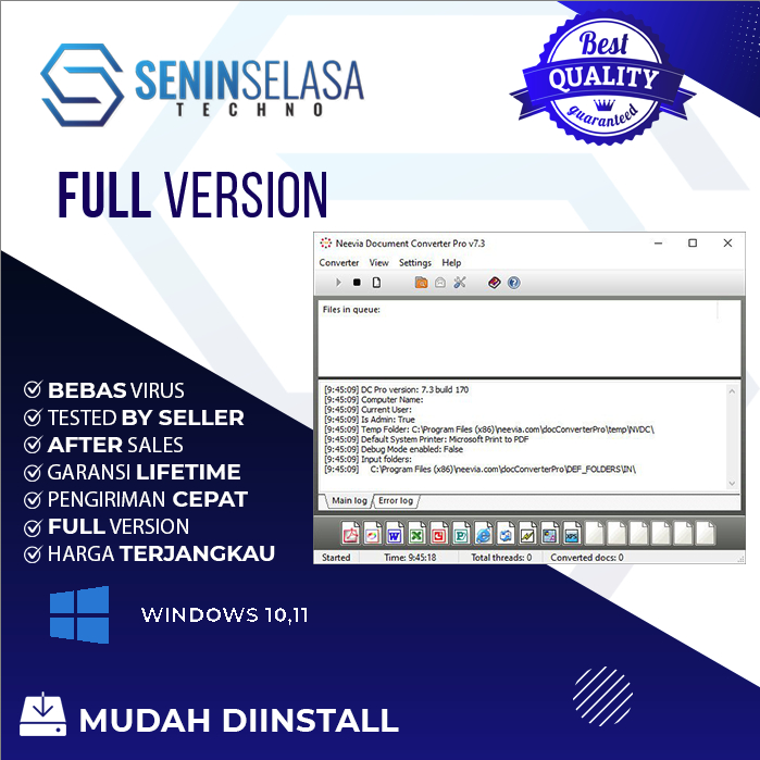 Jual Software Konverter Dokumen Neevia Document Converter Pro 7 [WIN