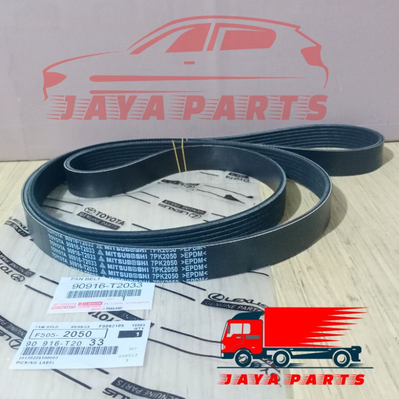 Jual Fan belt innova reborn diesel fortuner vrz hilux revo. fan belt