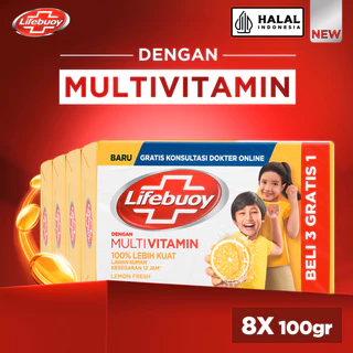 Lifebuoy Lemon Fresh Sabun Batang 100 gr Twin Pack