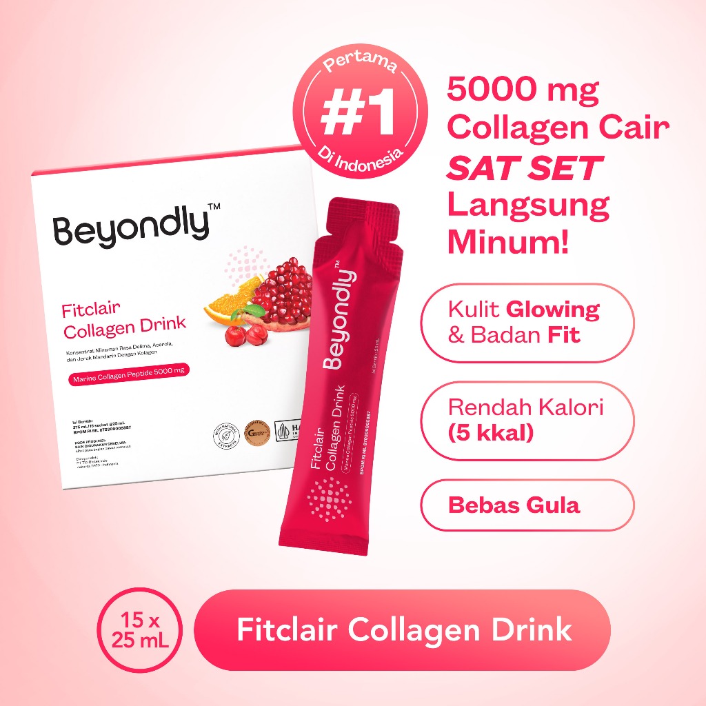 Jual [Eceran] Beyondly - Fitclair Collagen Drink - Minuman Kolagen ...