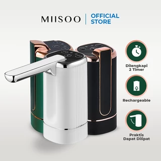 MIISOO Pompa Galon 3 Tombol Premium Pompa Galon/Pompa Air Minum Dispenser Elektrik USB Charger