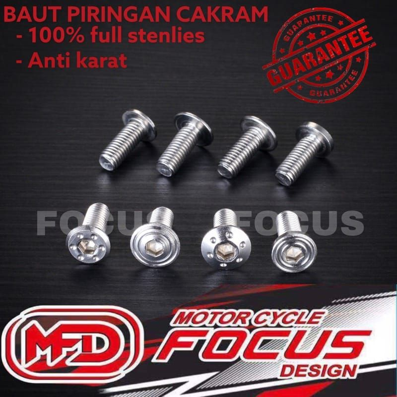 Jual Baut Disc Piringan Cakram Probolt Disk Focus Stenlis Harga Satuan