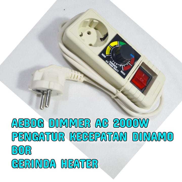 Jual Dimmer 2000 Watt Motor Pengatur Kecepatan Bor Gerinda Mesin Poles ...