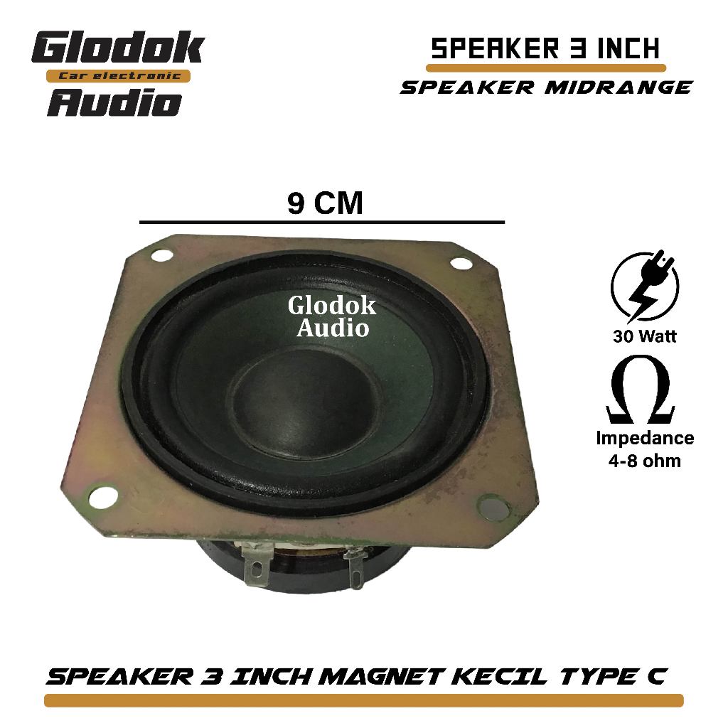 Speaker inch 4-8 ohm 30 watt Speaker mini Wofer type c