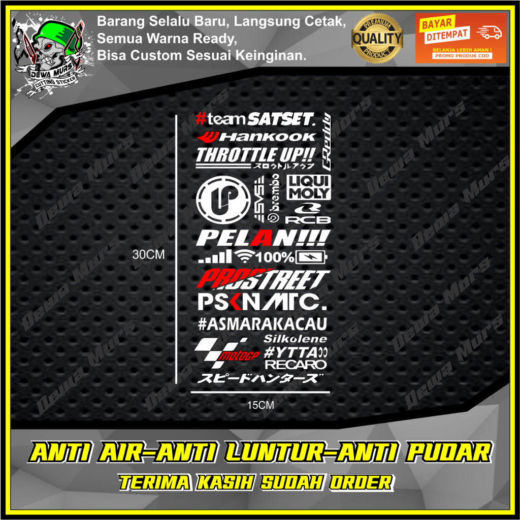 Jual Cutting Sticker team SATSET HANKOOK PAKET 19pcs | Shopee Indonesia