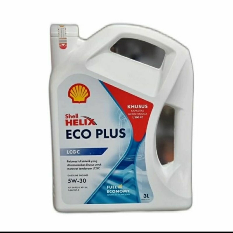 Jual Oli Mesin SHELL ECO PLUS LCGC 5W30/5W-30 Api SN Plus/ILSAC GF5 (3L ...
