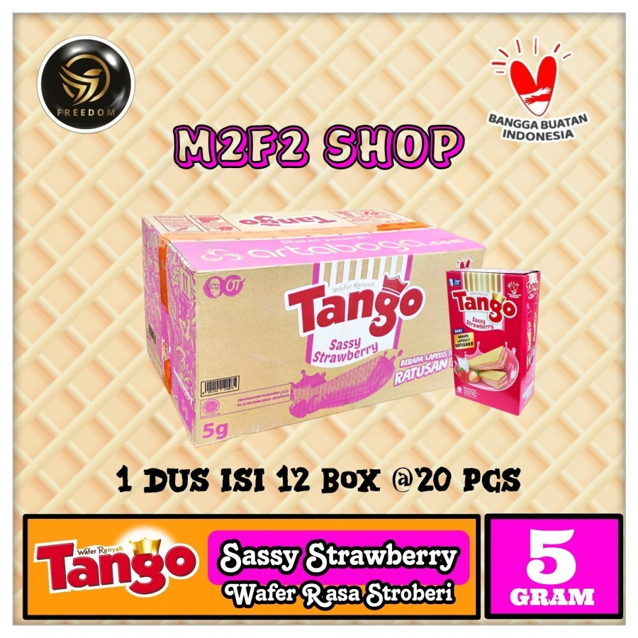 Jual Tango Wafer Sassy Strawberry Stick | Krim Stroberi Susu Stik - 5 ...