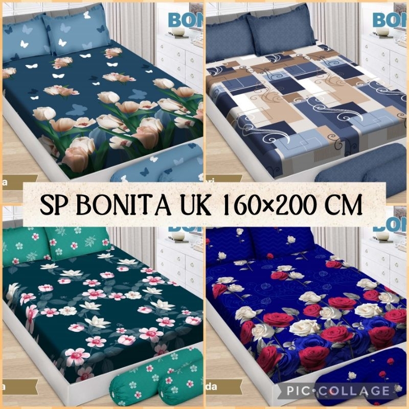 Jual (BISA COD) SPREI BONITA NO 2 UK 160*200 CM DIJAMIN TIDAK LUNTUR ...