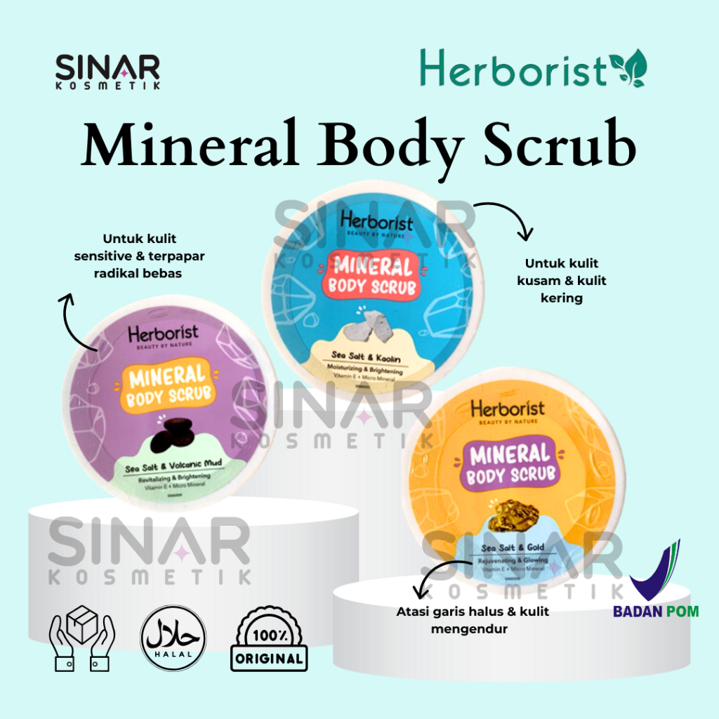 Jual Herborist Mineral Body Scrub Herborist Body Scrub Body