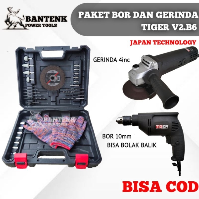 Jual Paket Lengkap Varian Tiger Bor Dan Gerinda Mesin Bor Listrik Mm