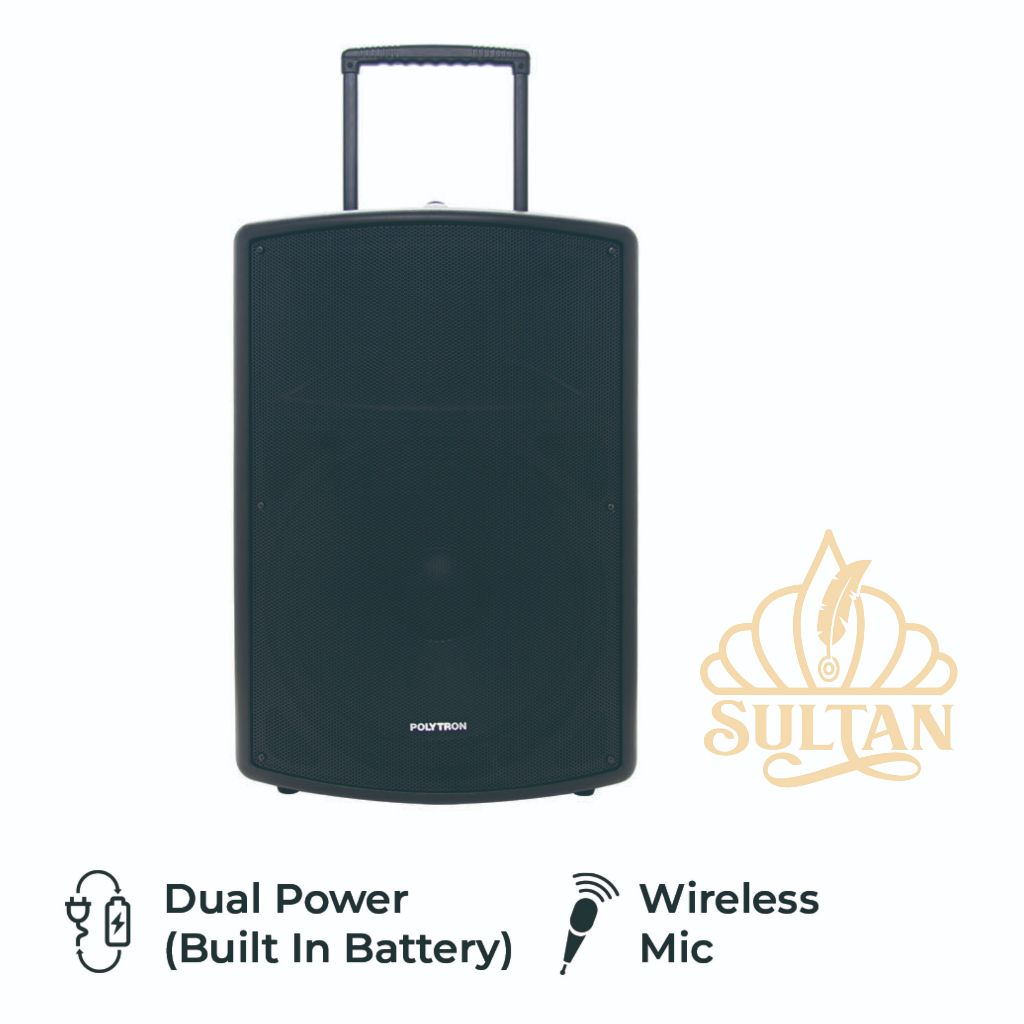 Jual POLYTRON Professional Speaker Portable Bluetooth Karaoke 15 Inch