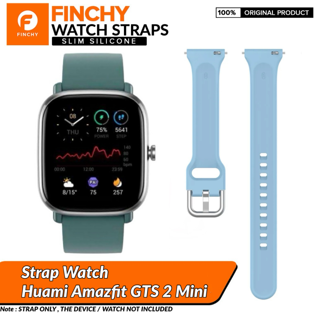 Jual Finchy Slim Silicone Strap Amazfit GTS Mini Replacement