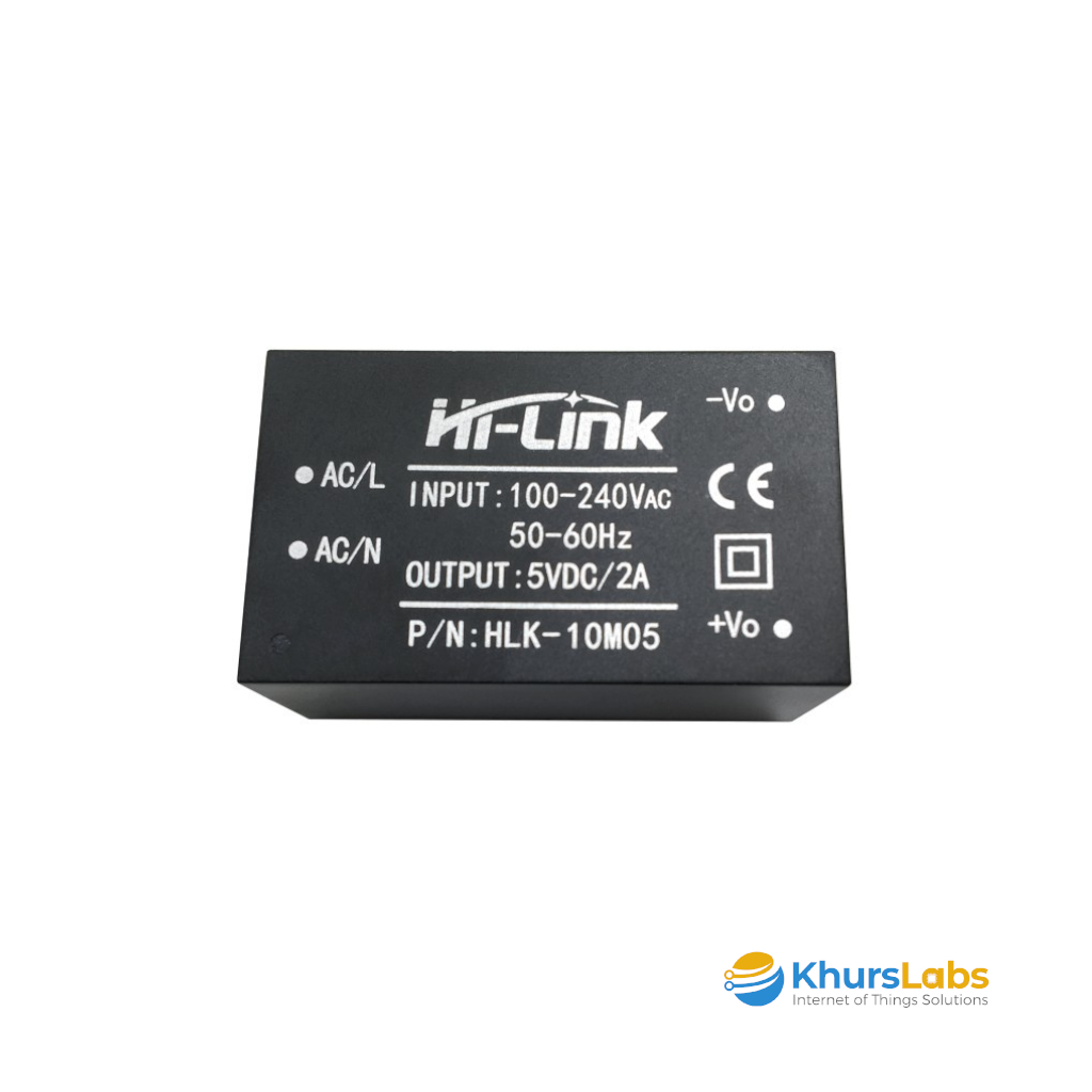 Jual Hi-Link HLK-10M05 AC 220V to DC 5V 10 Watt 2A Hilink Power Supply ...