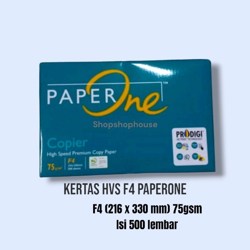 Jual Kertas Hvs Print Paperone F4 75gr 1 Rim Shopee Indonesia