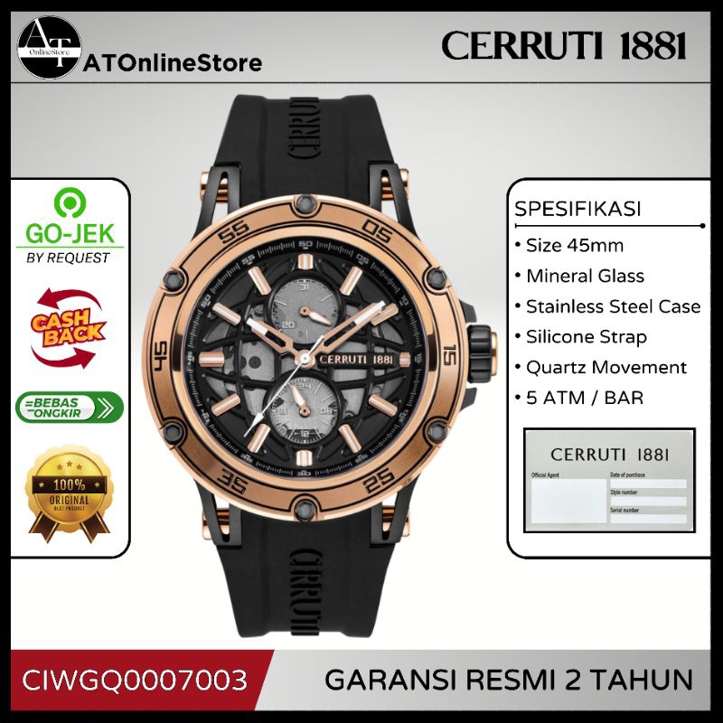 Jam Tangan Pria Cerruti 1881 Velletri CIWGQ0007003 ORIGINAL Resmi