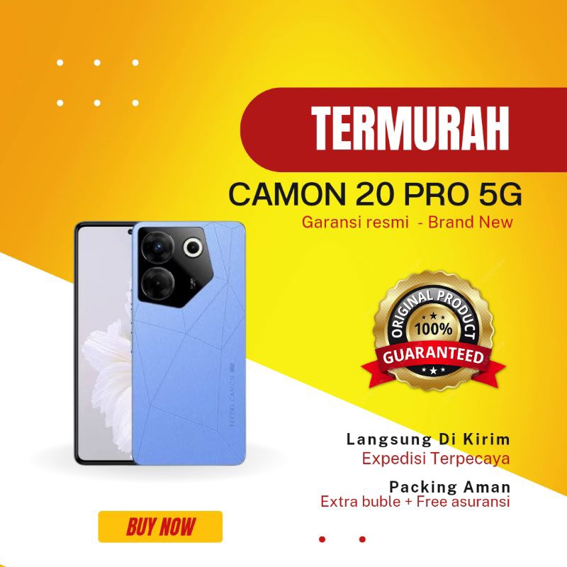 Jual TECNO CAMON 20 PRO 5G 8GB/256GB Garansi Resmi | Shopee Indonesia