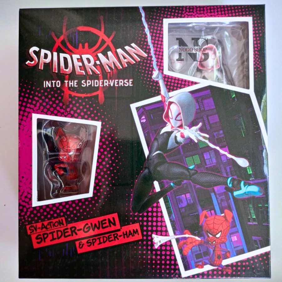 1:12 Scale Spider-Gwen & Spider-Ham Action Figure Set - Across The