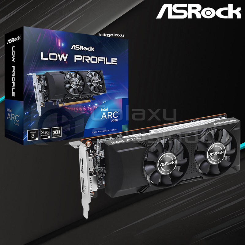 ASROCK　Intel Arc A380 Low Profile 6GB ［6GB］「バルク品」　A380 LP 6G