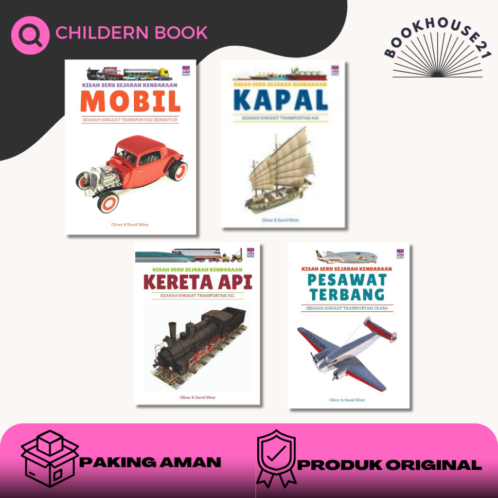 Jual SERI KISAH SERU SEJARAH KENDARAAN: MOBIL/KAPAL/PESAWAT/KERETA ...