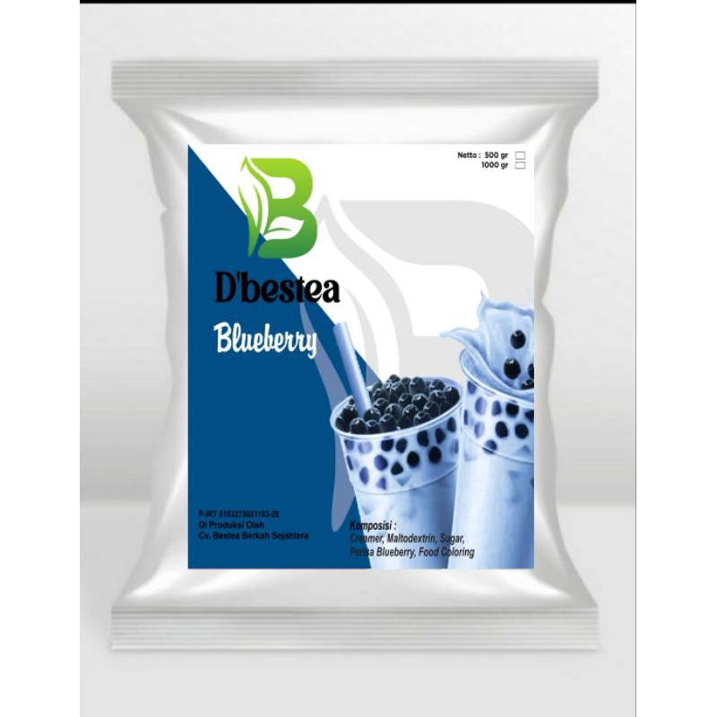 Jual Bubuk Minuman Rasa Blueberry Reguler 1 kg Powder Drink | Shopee ...