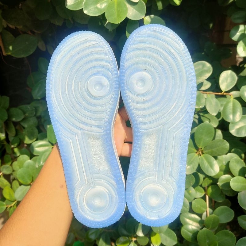 Jual outsole sol af1 air force one warna putih&clear biru size 37