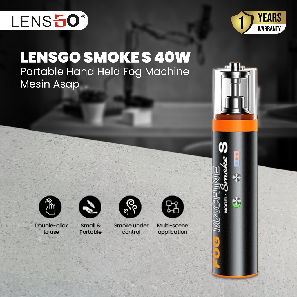 Jual Lensgo Smoke S 40W Portable Hand Held Fog Machine Mesin Asap ...