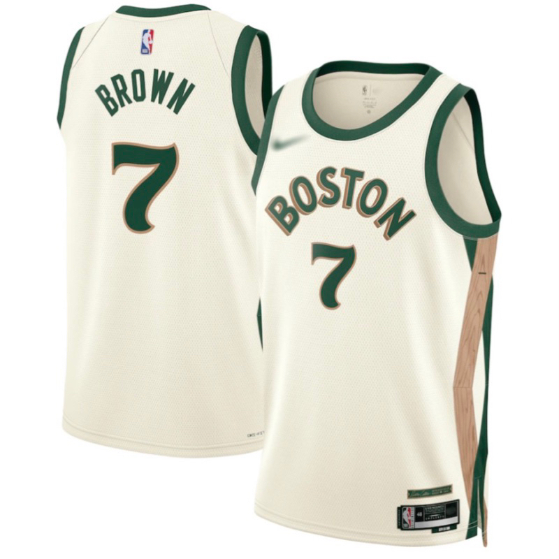 某メーカー バスケユニフォーム NBA BOSTON グリーン 当て嵌 NIKE 7番 BROWN ウェア