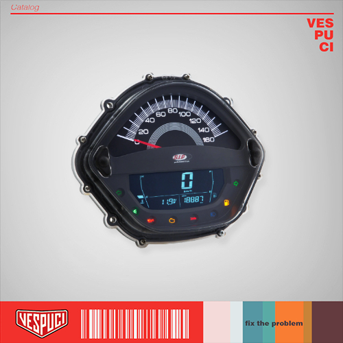 Jual Rev Counter Speedometer SIP Black for Vespa Matic Metik Matik GTS ...