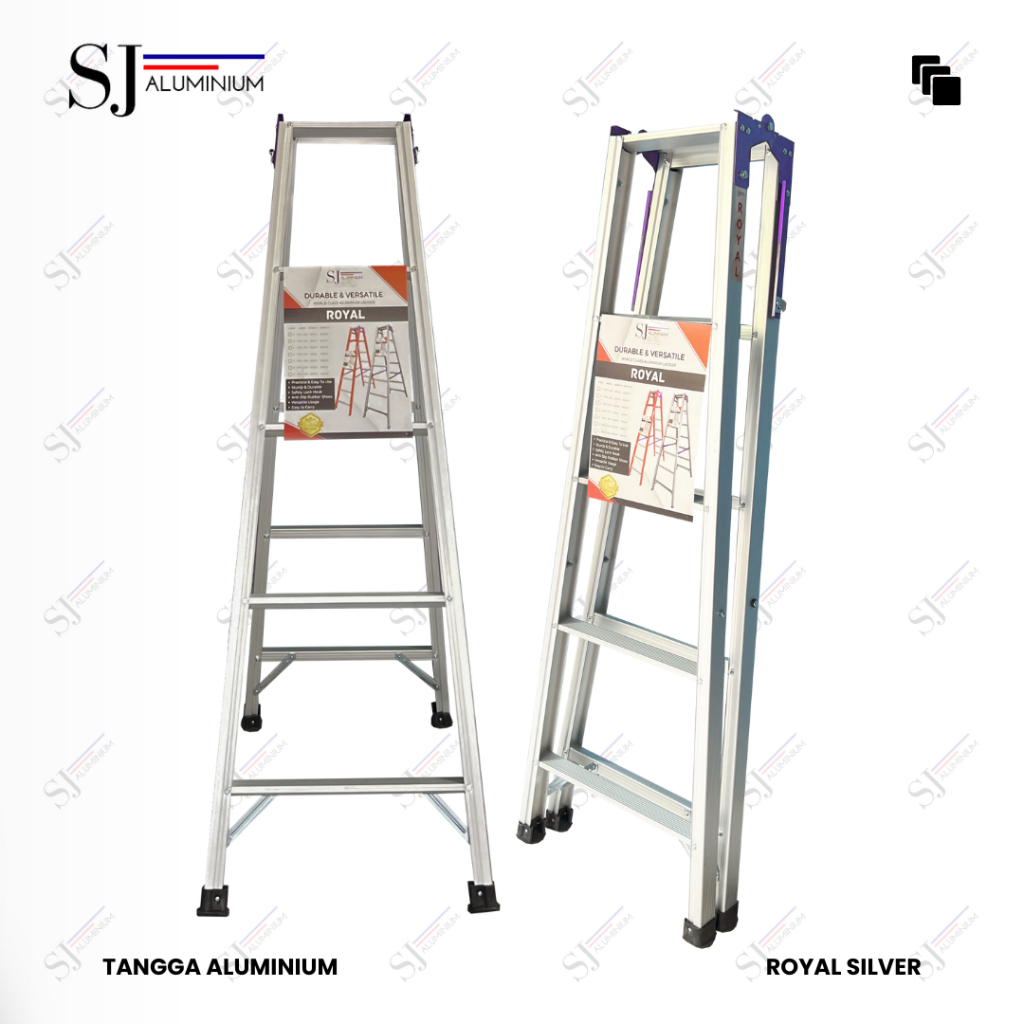 Jual ROYAL - Tangga Lipat Aluminium / Jumbo Ladder Multifungsi Tahan ...