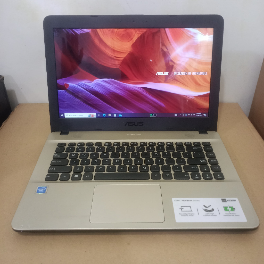 Jual Laptop 2 Jutaan Asus X441m Celeron N4000 Ram 4gb Hdd 1tb Layar 14 Inci Bonus Tas And Aplikasi